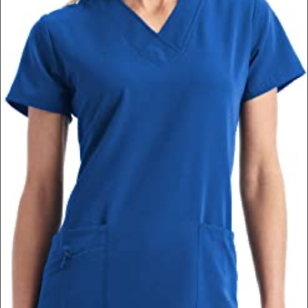 Royal Blue scrub top